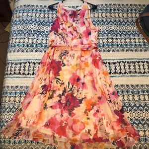 Sleeveless Floral Dress